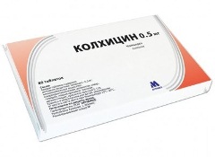 Упаковка препарата Колхицин.