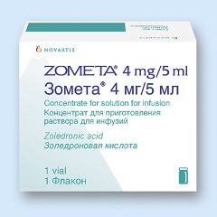 Упаковка препарата Зомета.
